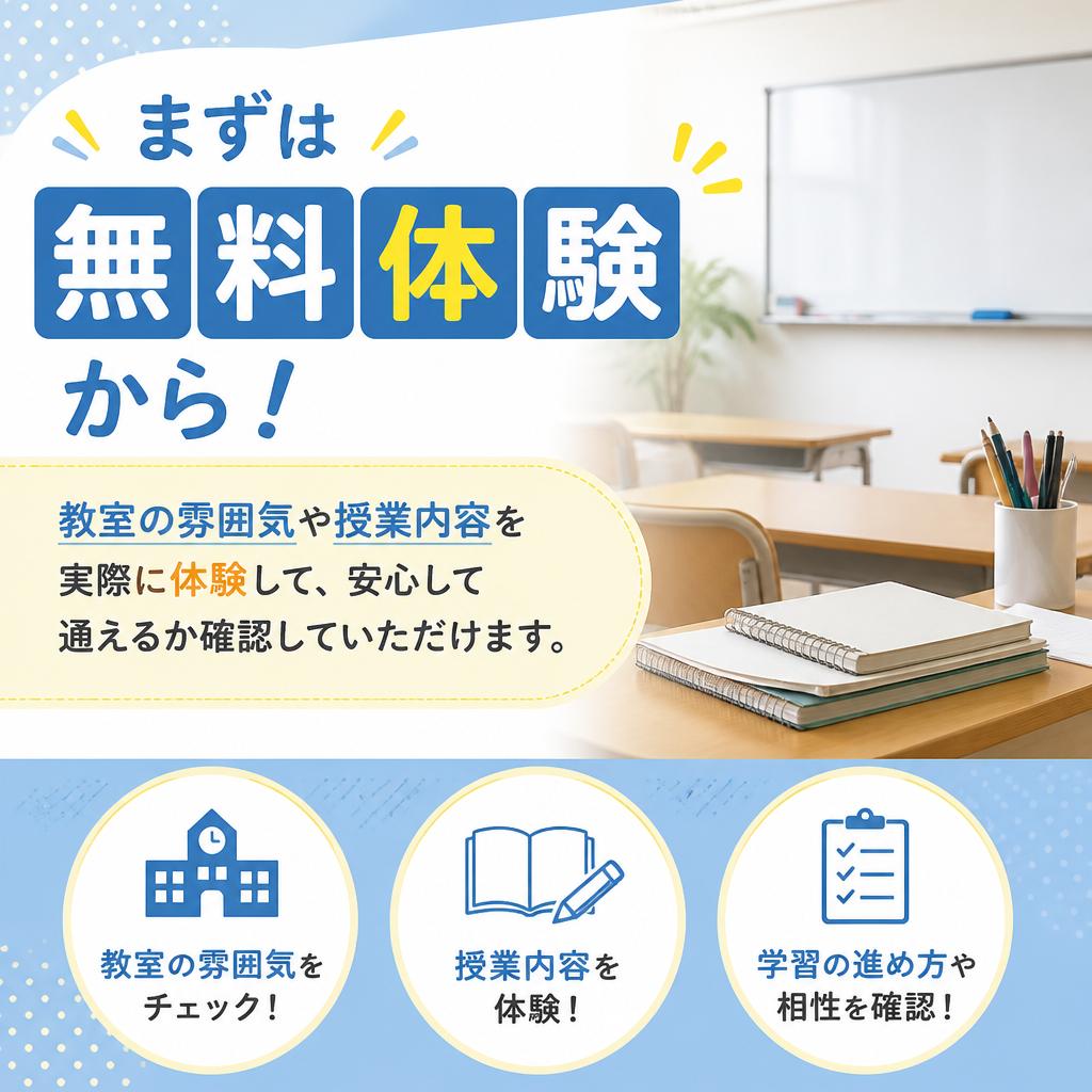 5. 無料体験コース実施中！