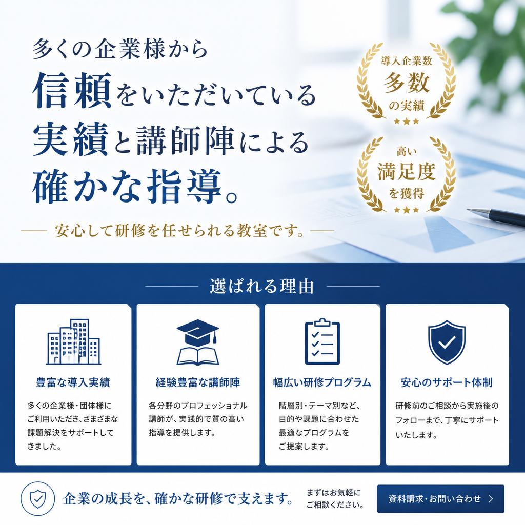 5. 確かな実績と信頼のパートナー