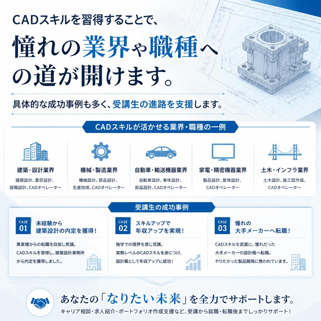 CADスキルで広がるキャリアの可能性