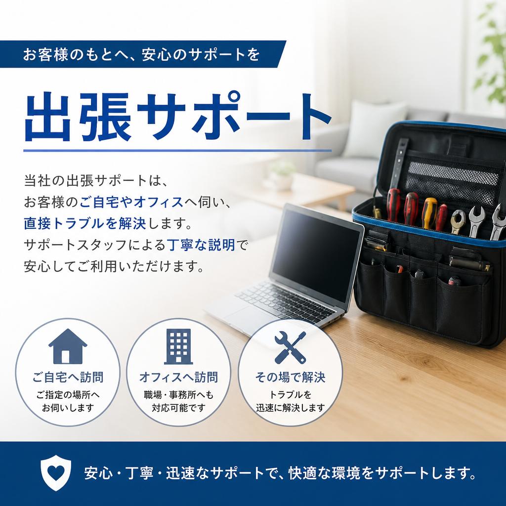 2. 出張パソコンサポートの特徴