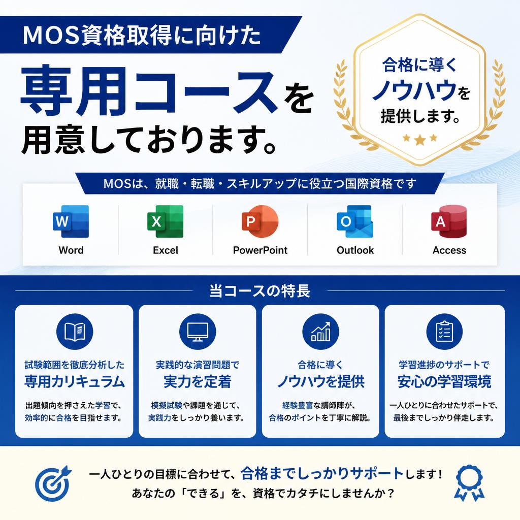 資格取得への明確なサポート