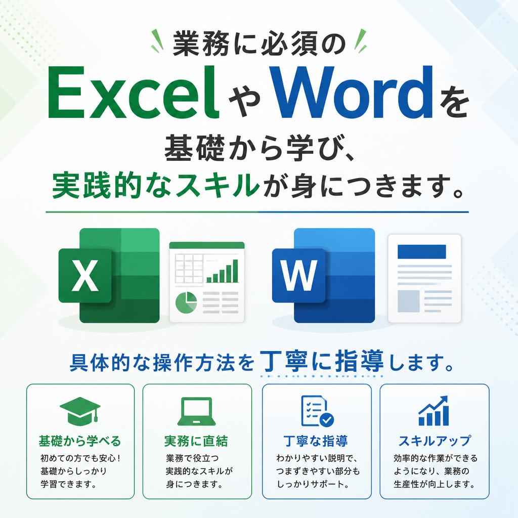Excel・Wordのスキルを習得