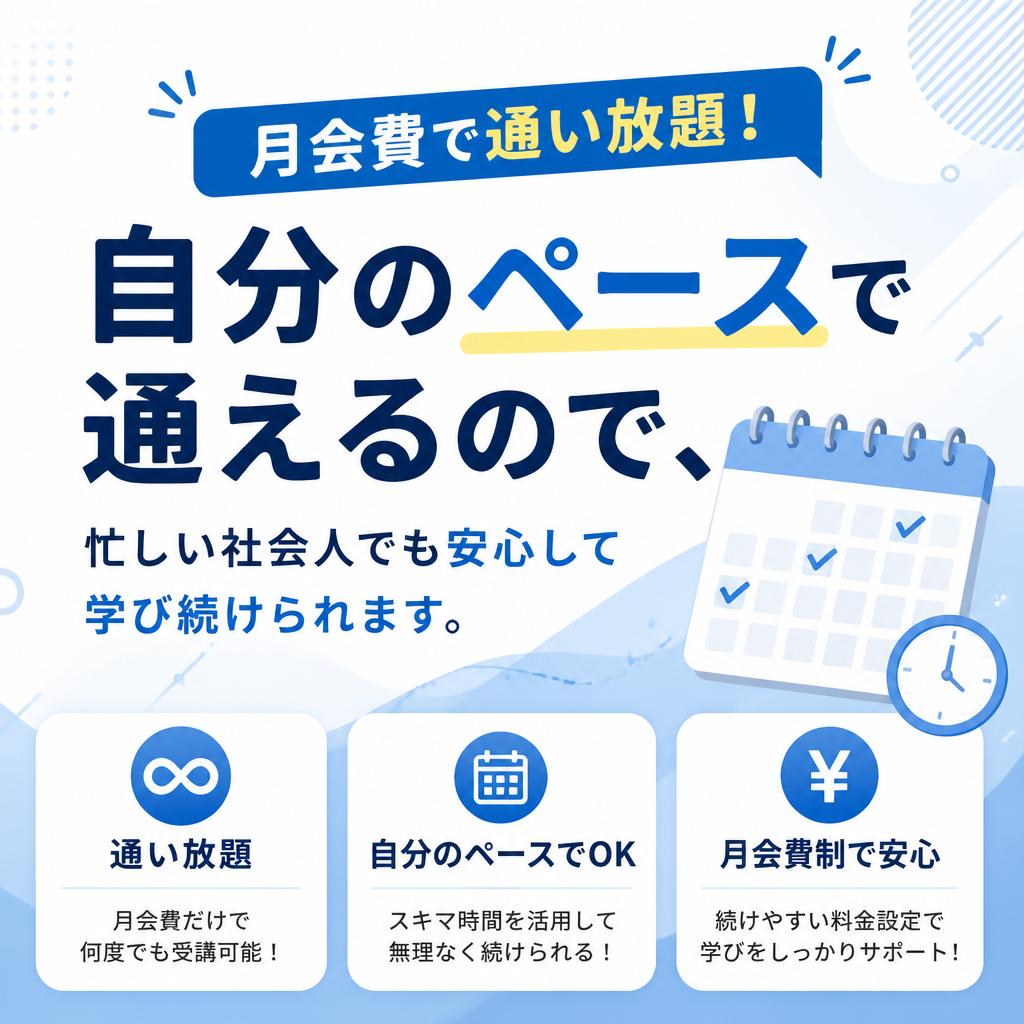 通いやすい定額制プラン
