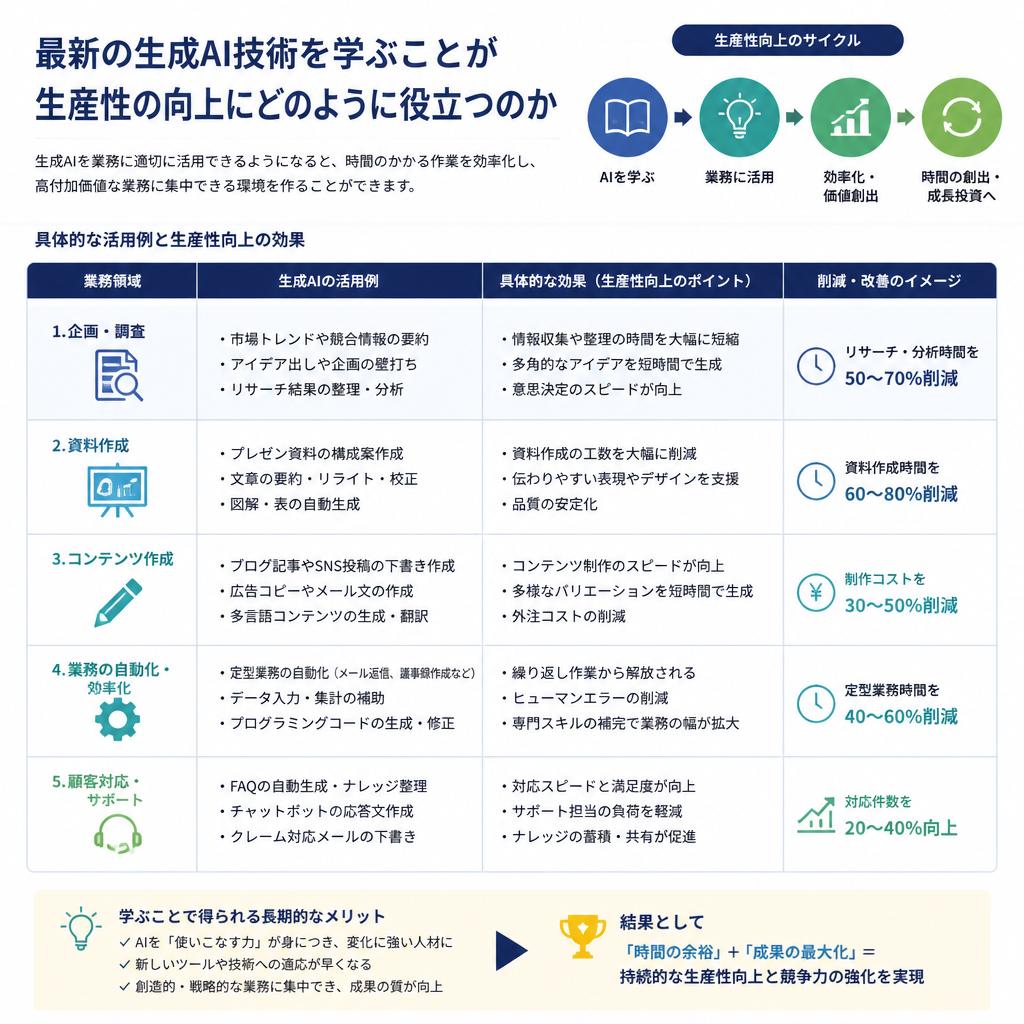 生成AIを学ぶメリット