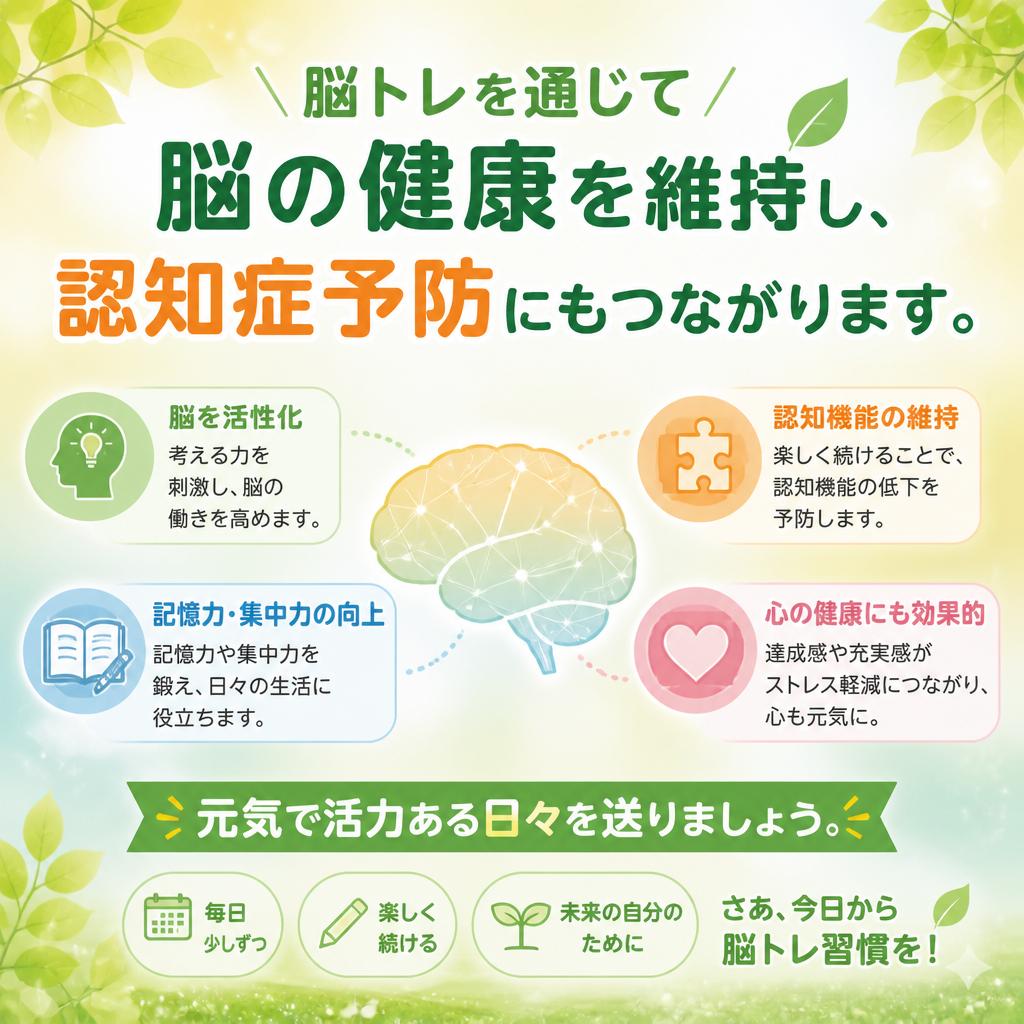 認知症予防にも効果的！
