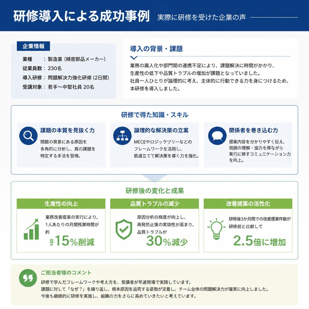 業務効率化の具体的な成果