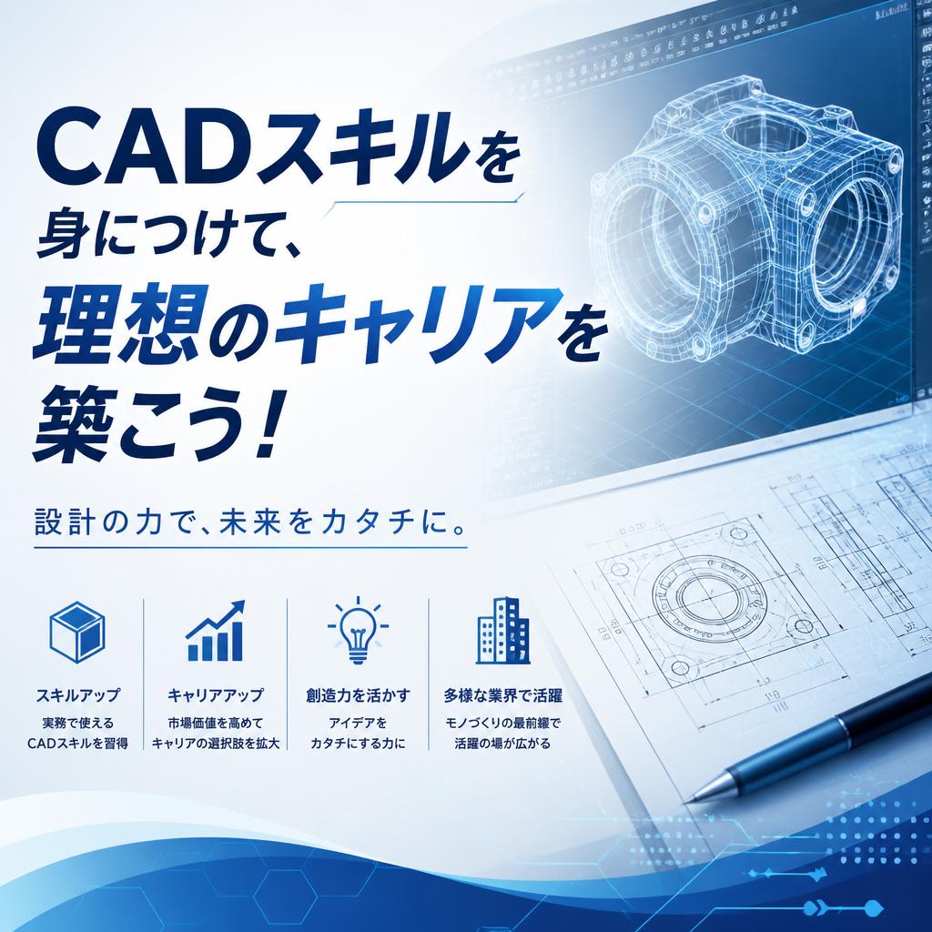 CADスキルを身につけて、理想のキャリアを築こう！