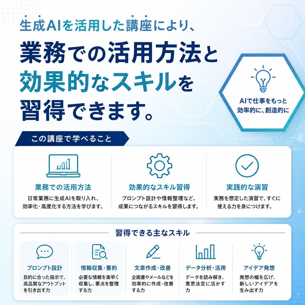 生成AIを駆使した実践的な学び