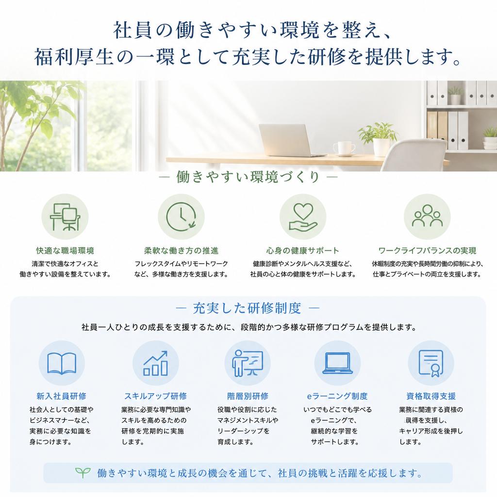 福利厚生としての研修プログラム