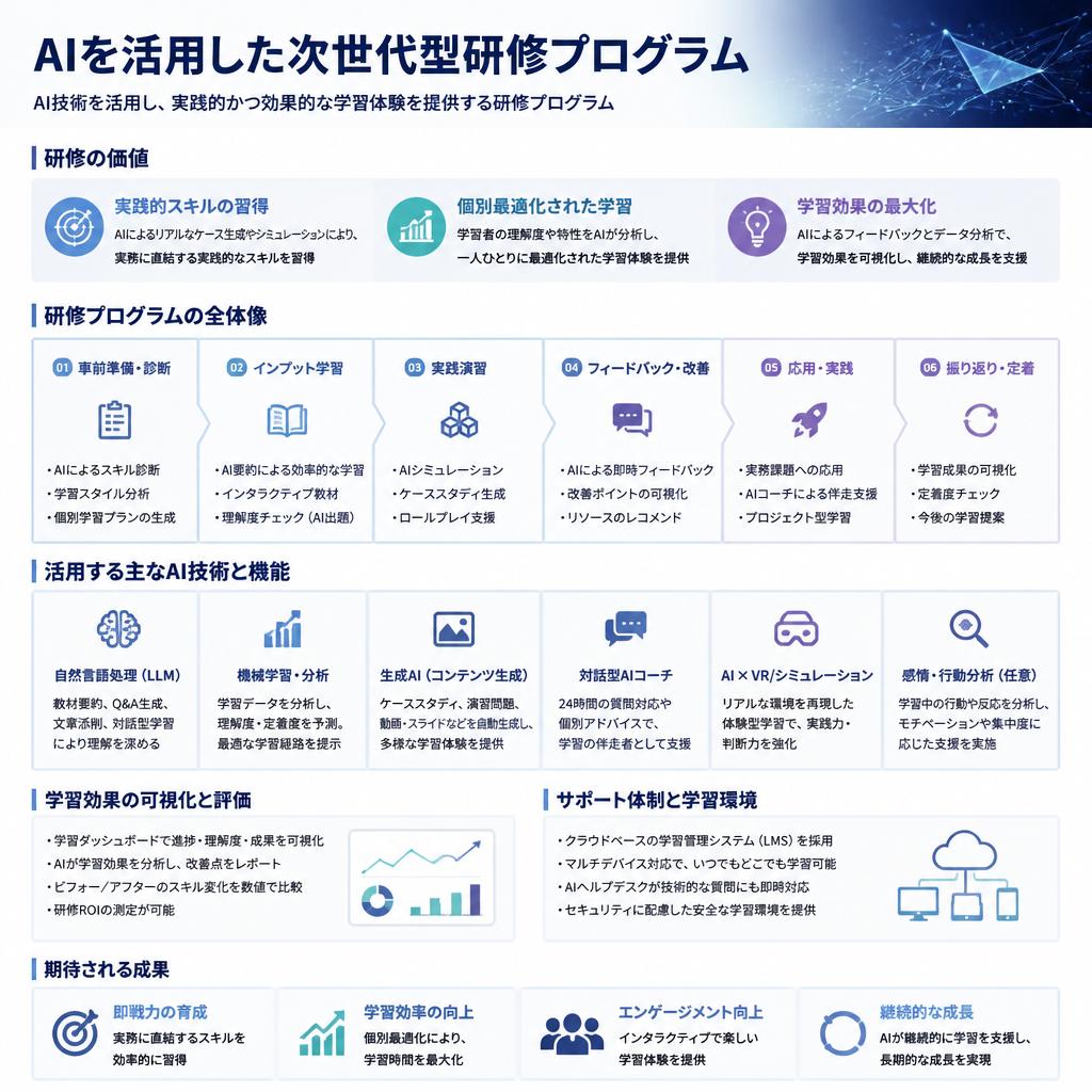 生成AIを活用した研修内容
