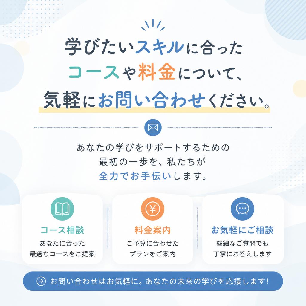 7. お問い合わせはお気軽に！