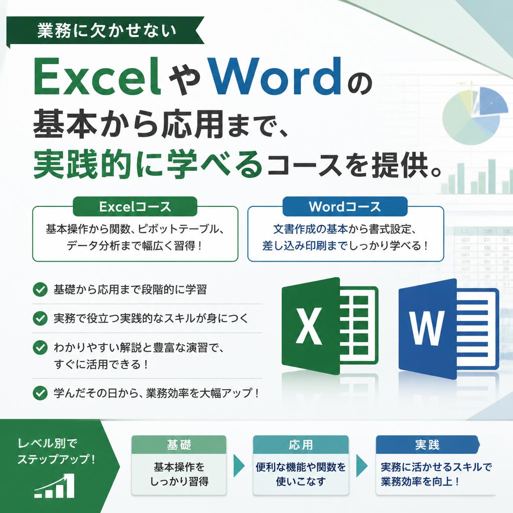 ExcelとWordをマスターしよう