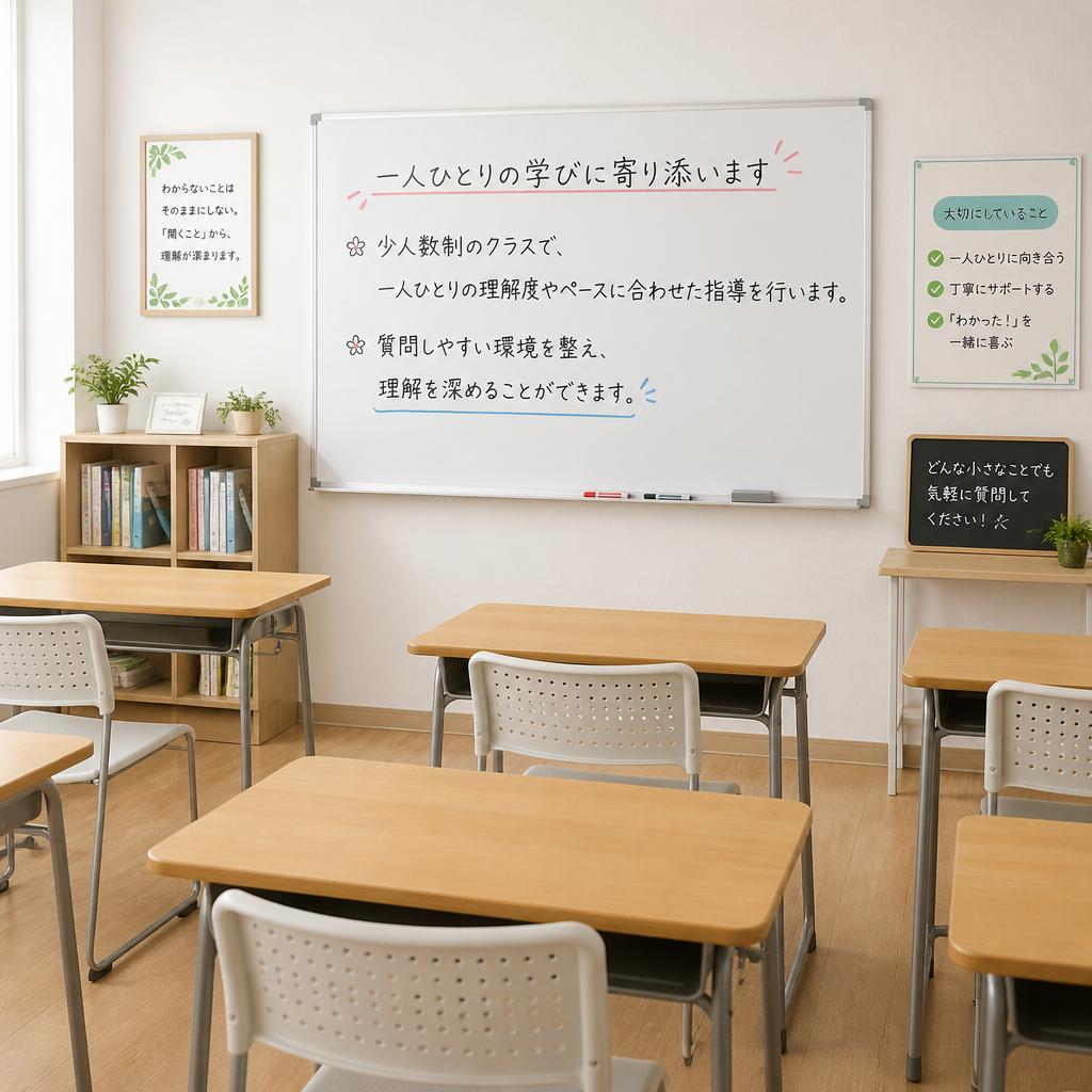 フレンドリーな少人数制
