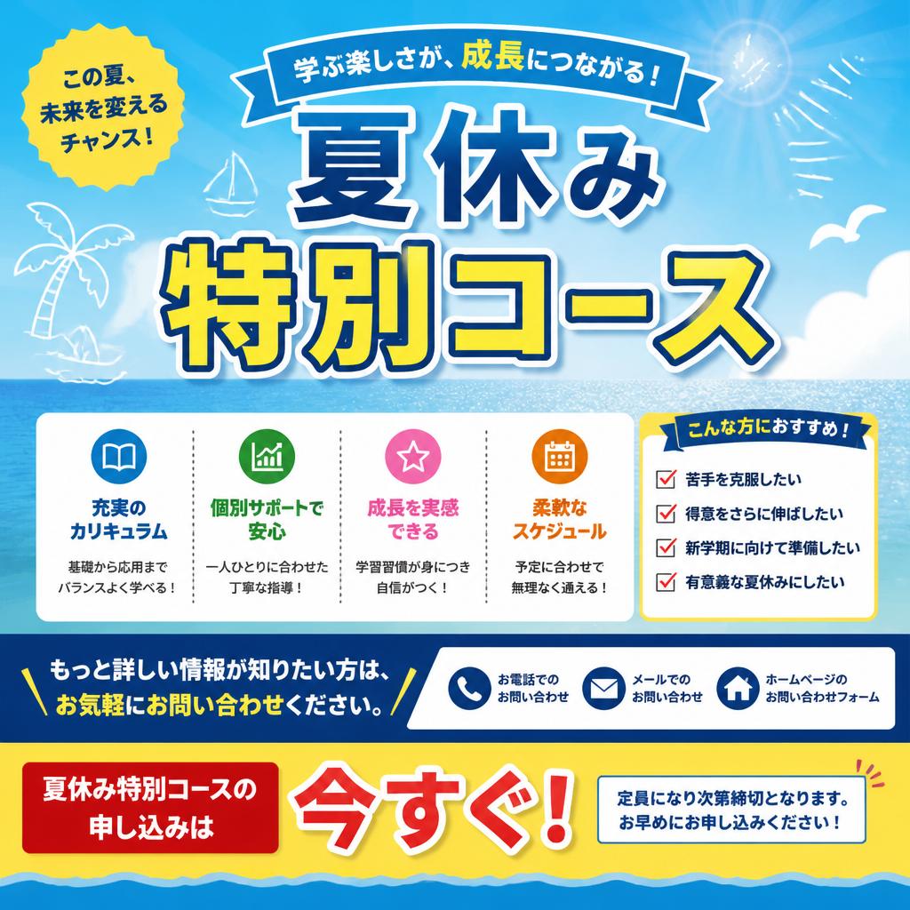 お問い合わせはこちらから！