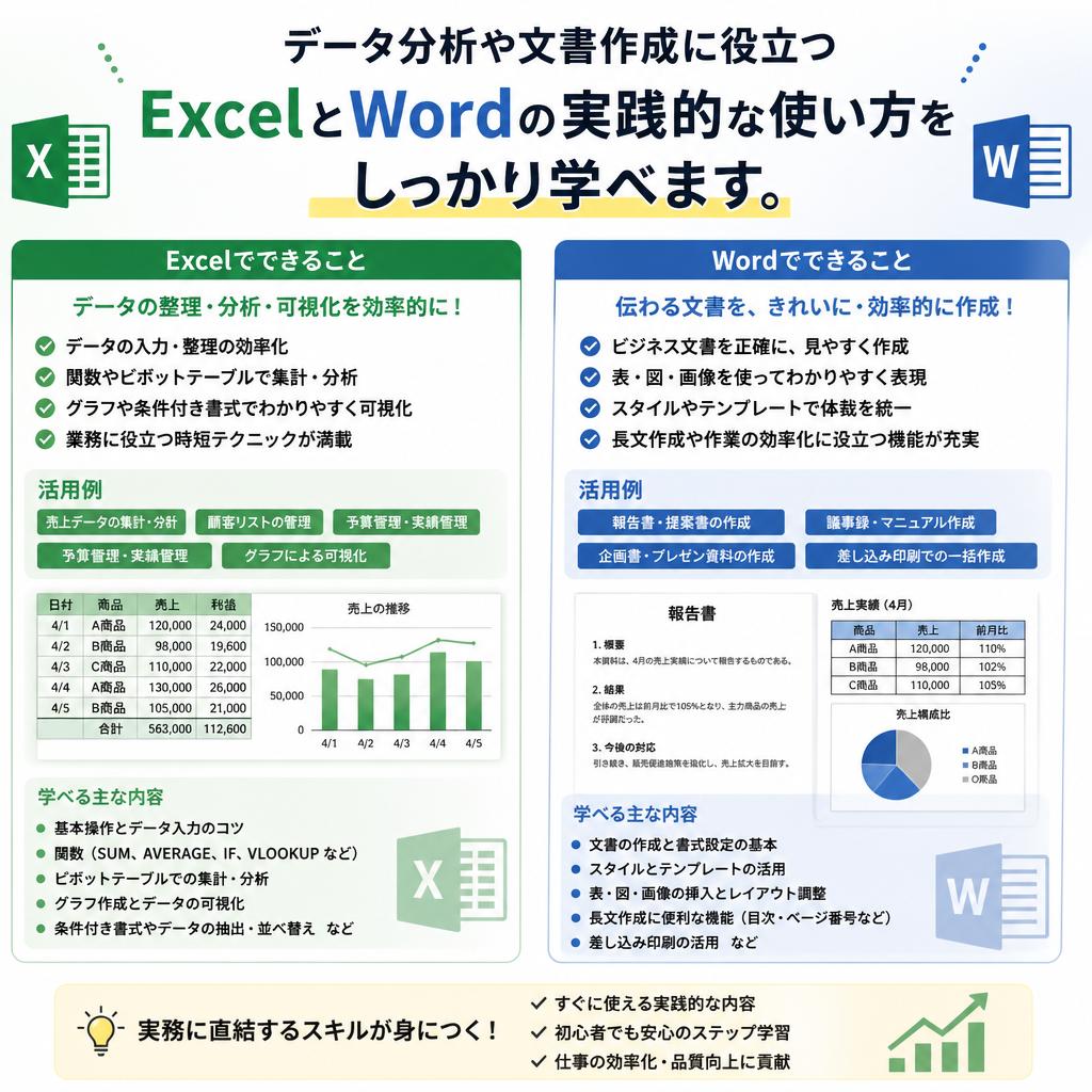 Excel・Wordをマスターしよう
