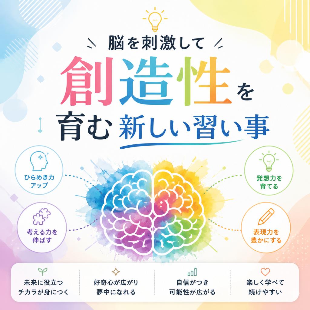 「脳を刺激して創造性を育む新しい習い事」