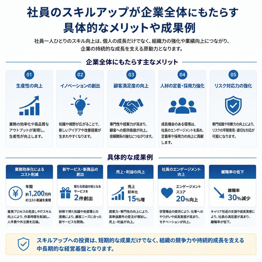 社員のスキルアップがもたらすメリット