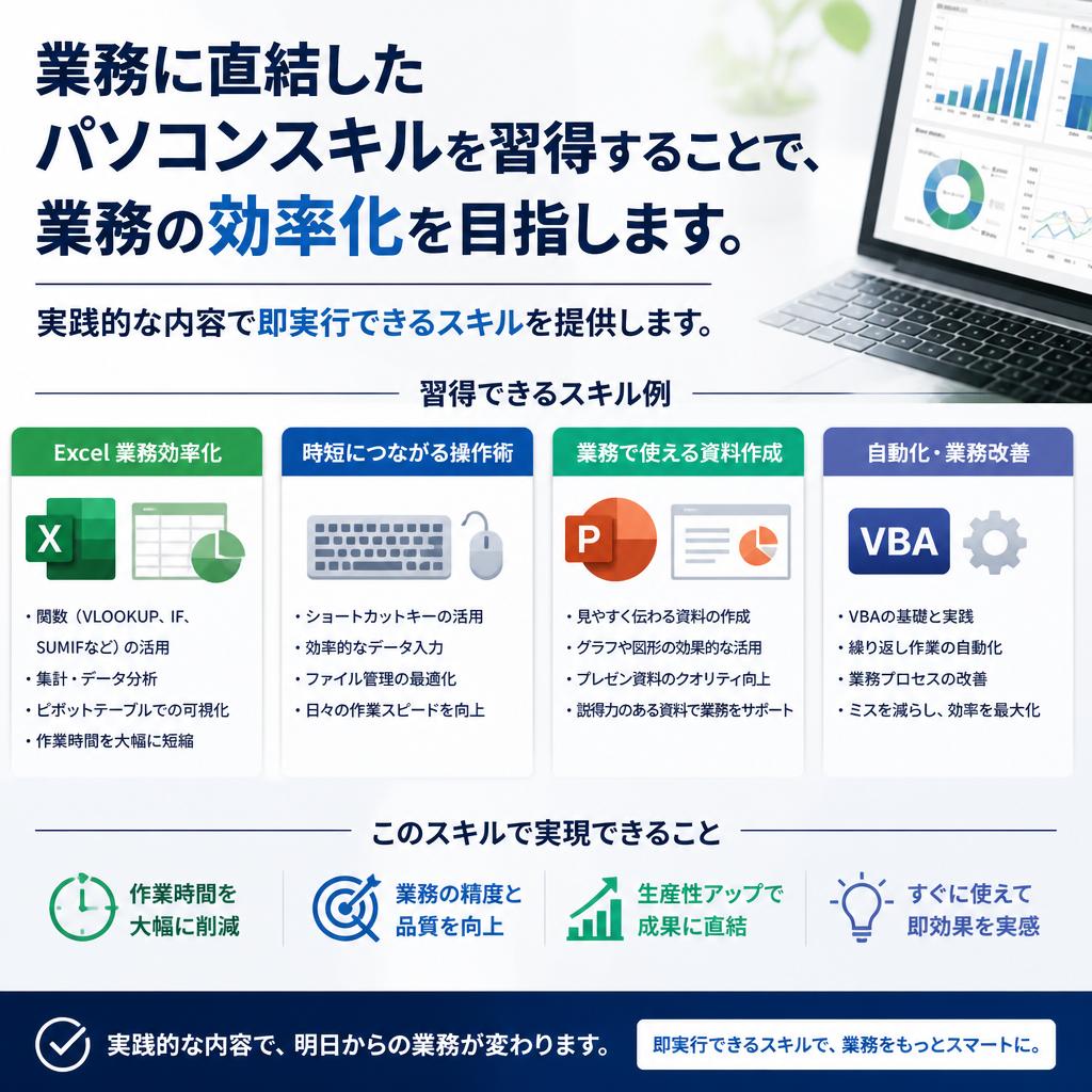 業務効率化に向けた講座