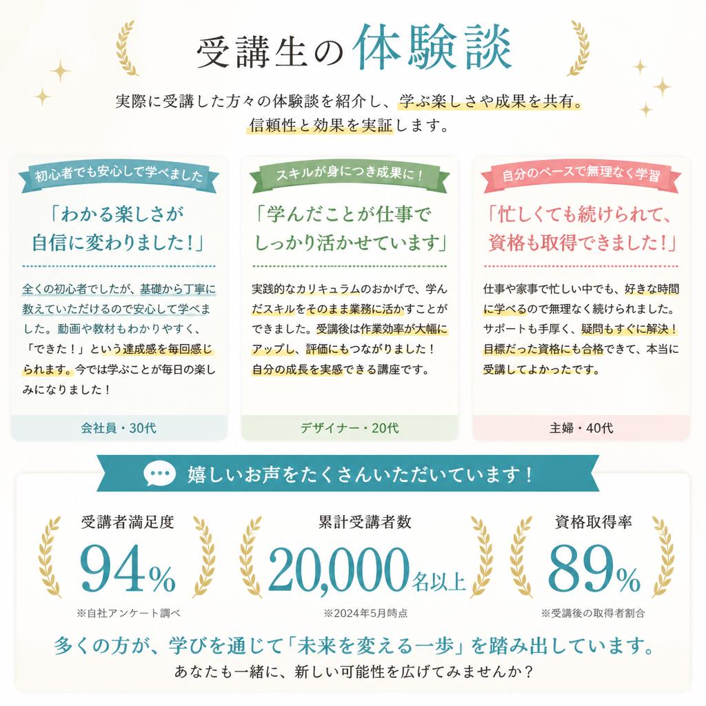 受講者の声