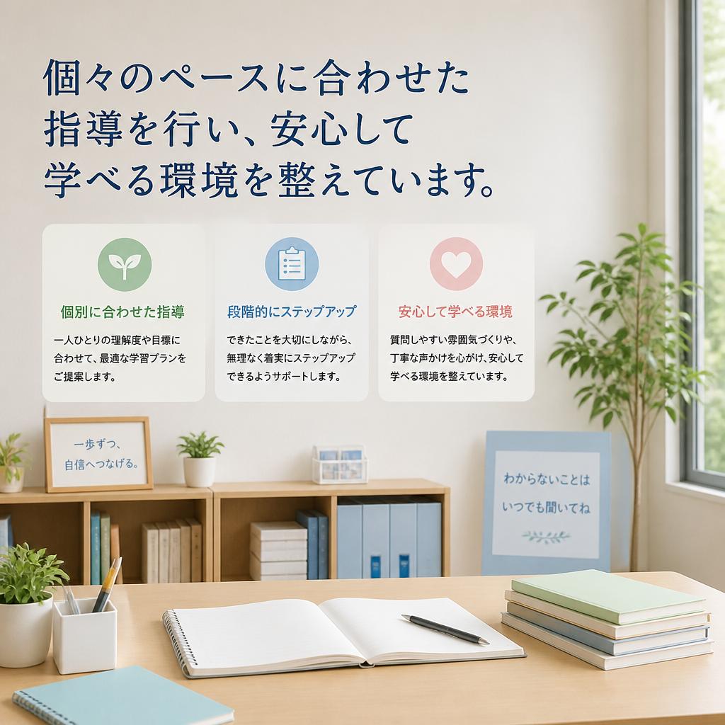 5. 少人数制の個別指導