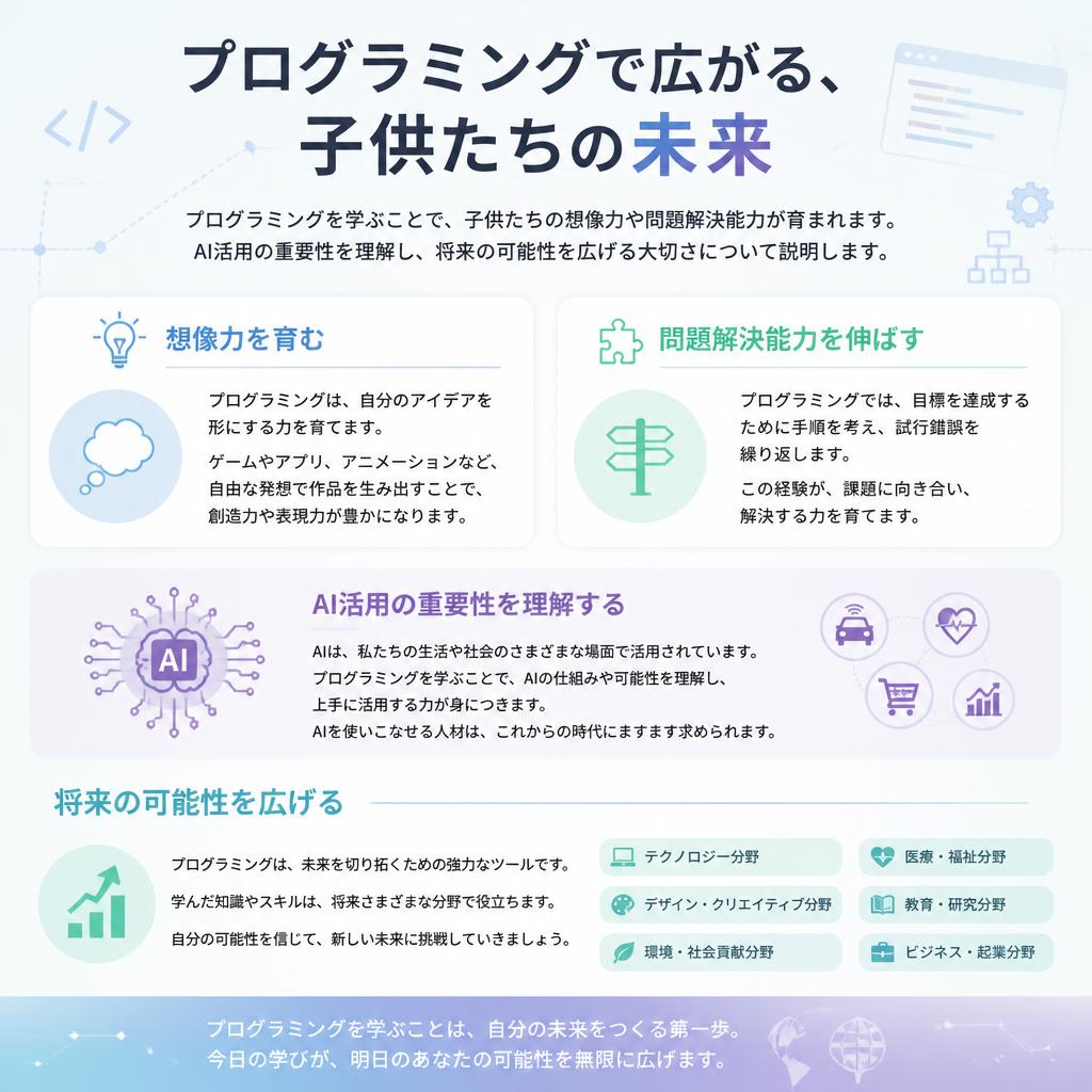 プログラミングで広がる未来
