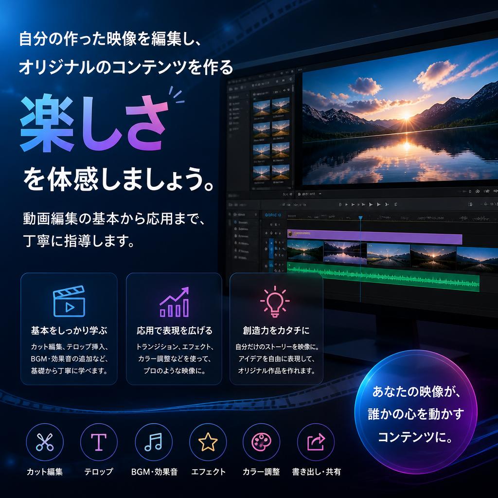動画編集の楽しさを体感