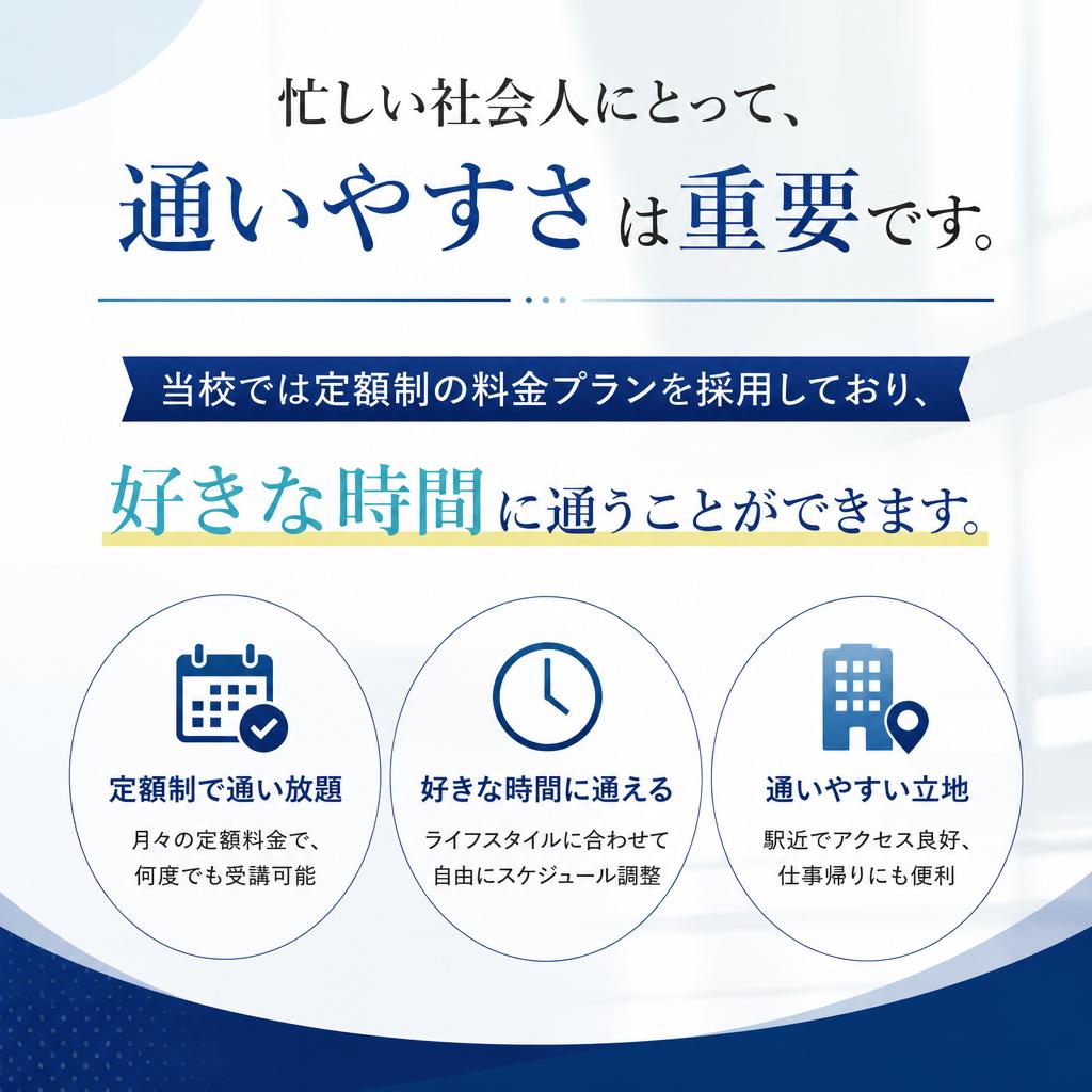 通いやすい定額制