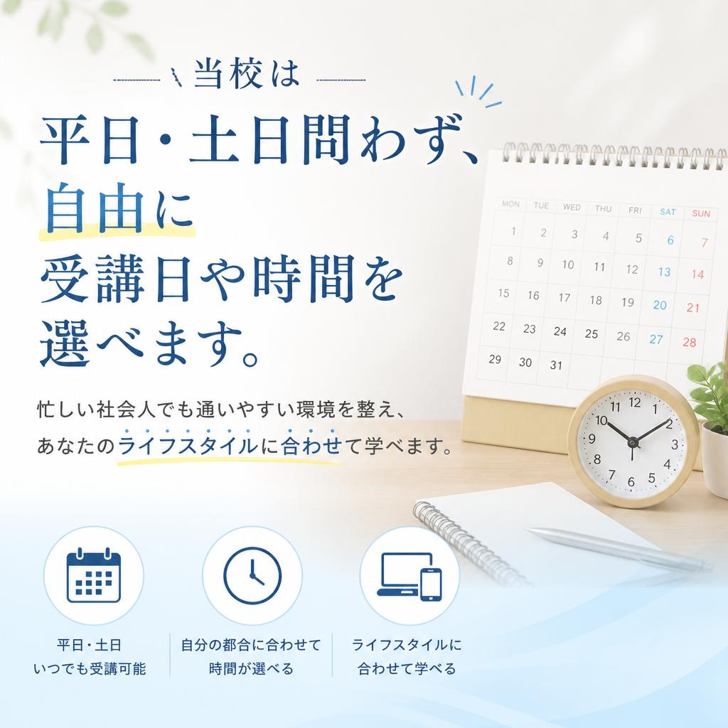 通いやすさと柔軟性