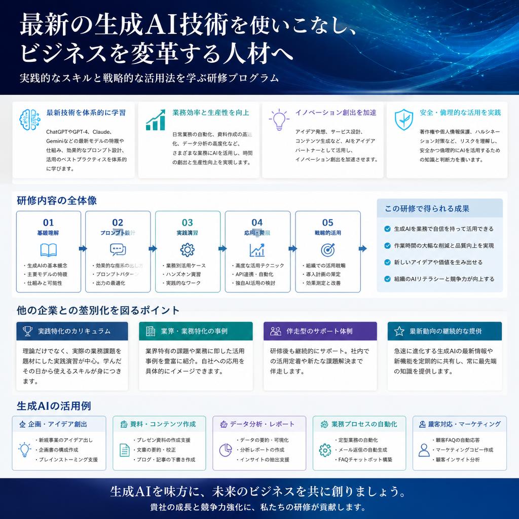 生成AIを活用した研修