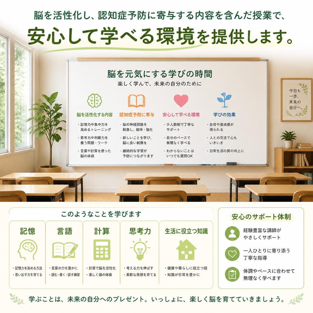 認知症予防に役立つコース
