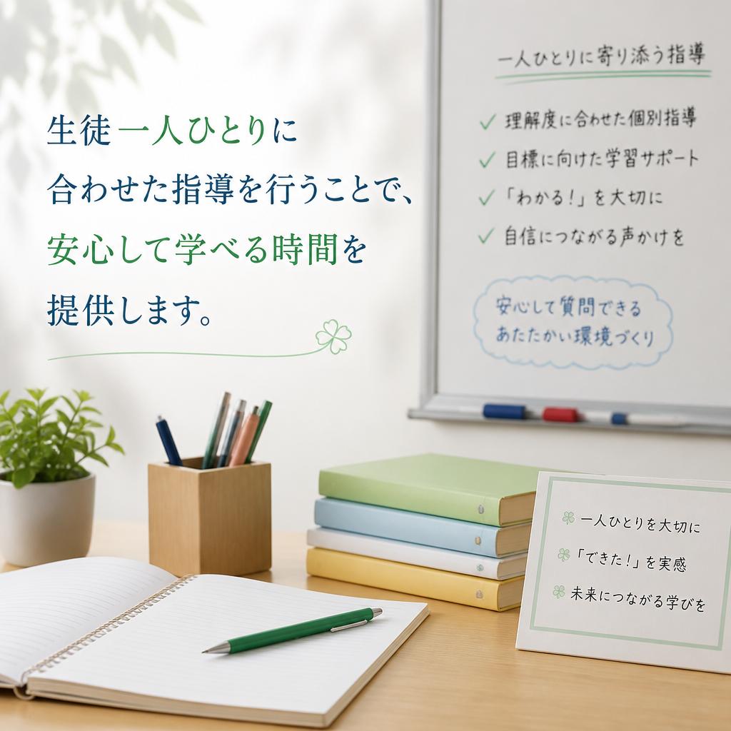 5. 少人数制の個別指導