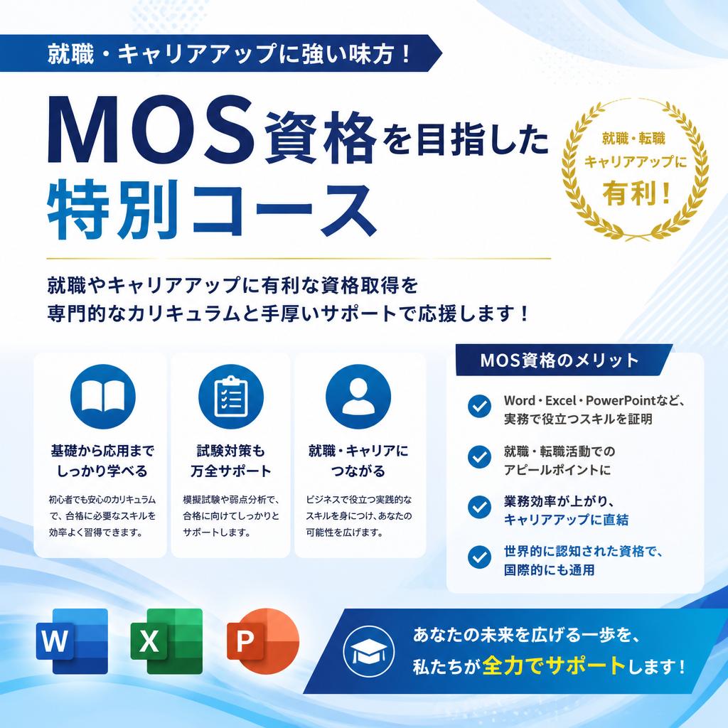 2. MOS資格取得をサポート