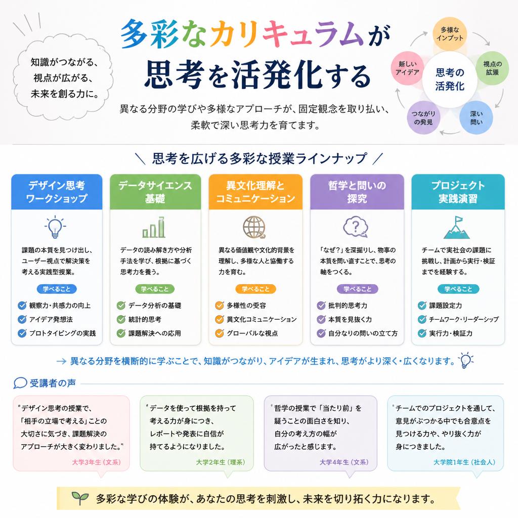 思考を活発化するカリキュラム