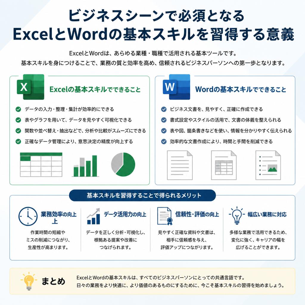 ExcelとWordの重要性