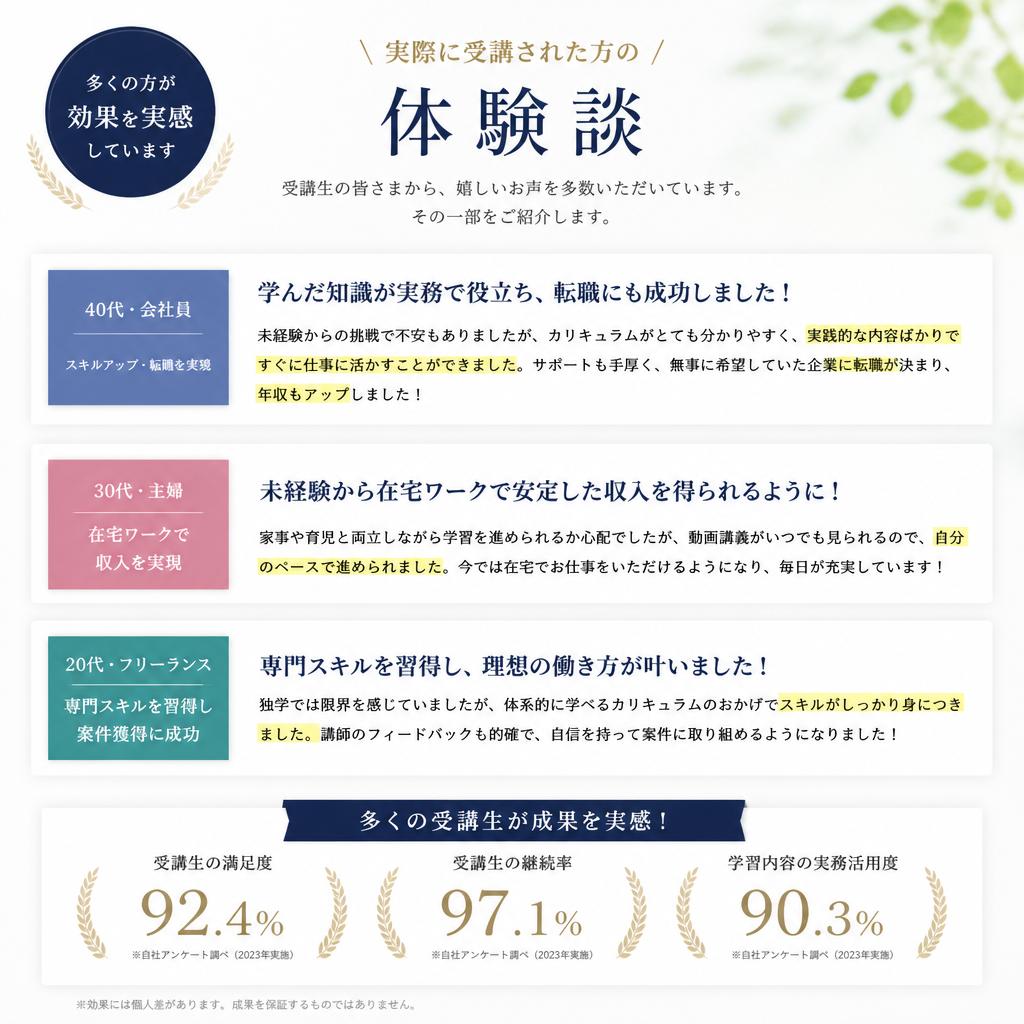 受講生の声
