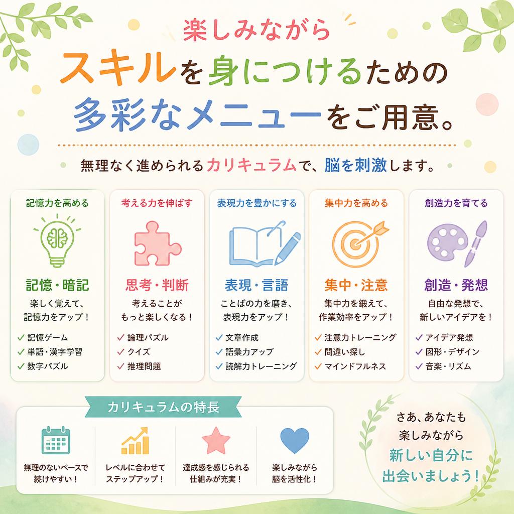 思考活性化！トレーニングメニュー