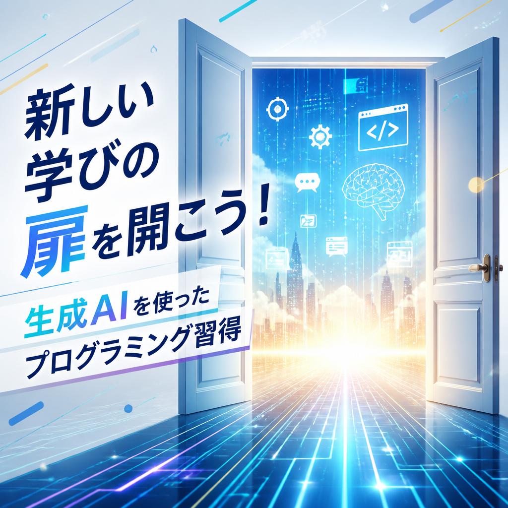 新しい学びの扉を開こう！生成AIを使ったプログラミング習得