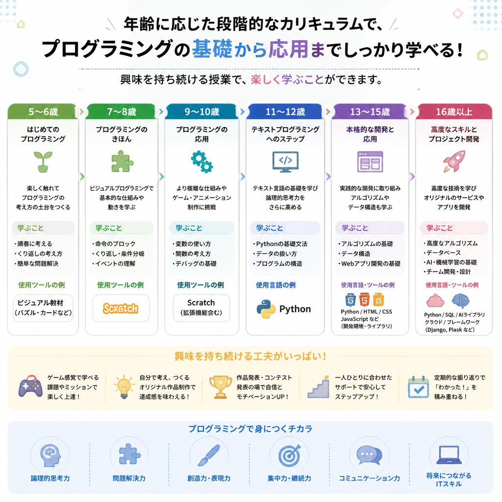 小学生・中学生向けの特別カリキュラム
