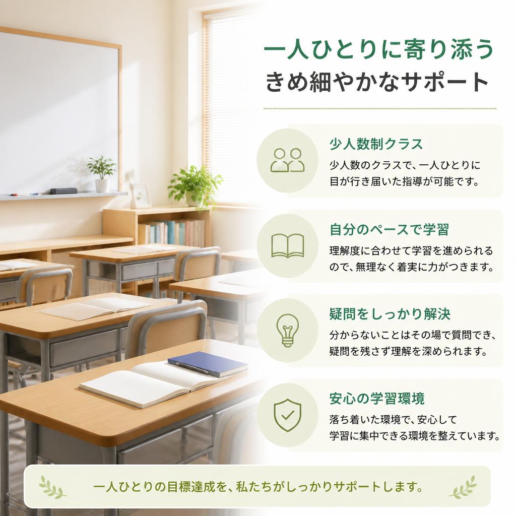 少人数制で個別指導