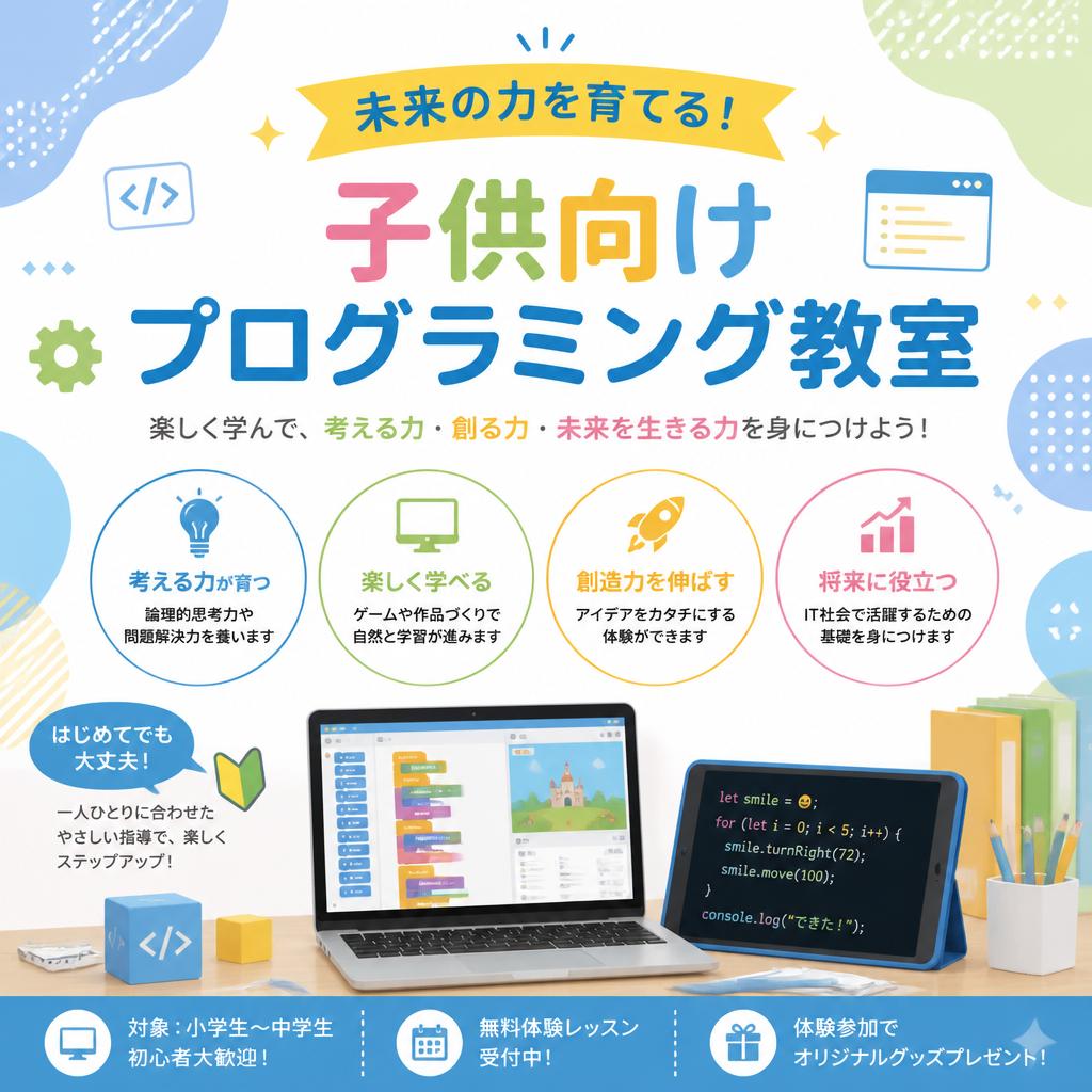 未来の力を育てる！子供向けプログラミング教室