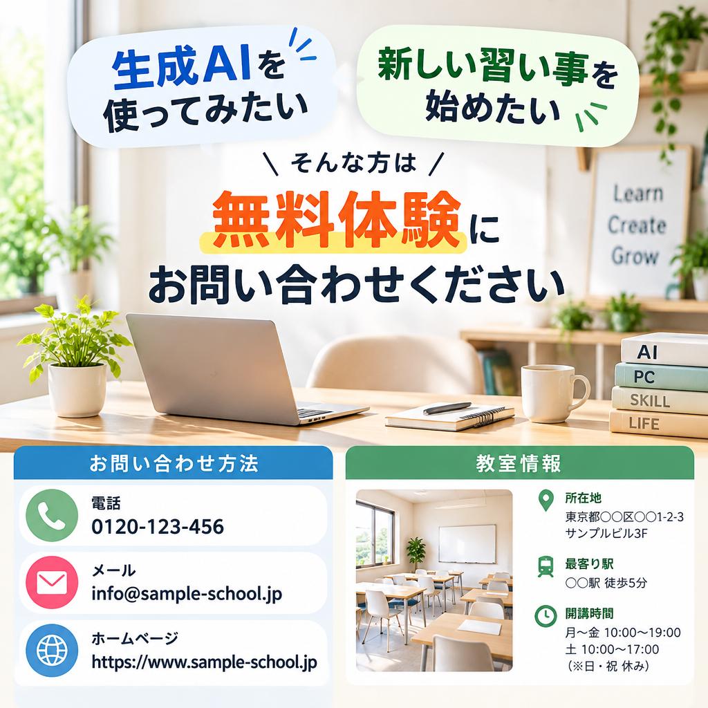 次の楽しみを見つけに、まずは無料体験へ